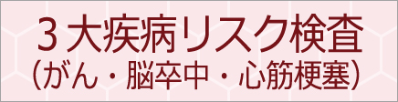 3大疾病リスク検査（がん・脳卒中・心筋梗塞）